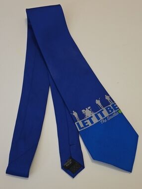 Source Unknown Royal Blue "Let It Be" The Beatles Tie
